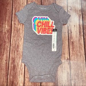 NWT Okie Dokie “Chill Vibes” Bodysuit